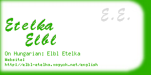 etelka elbl business card